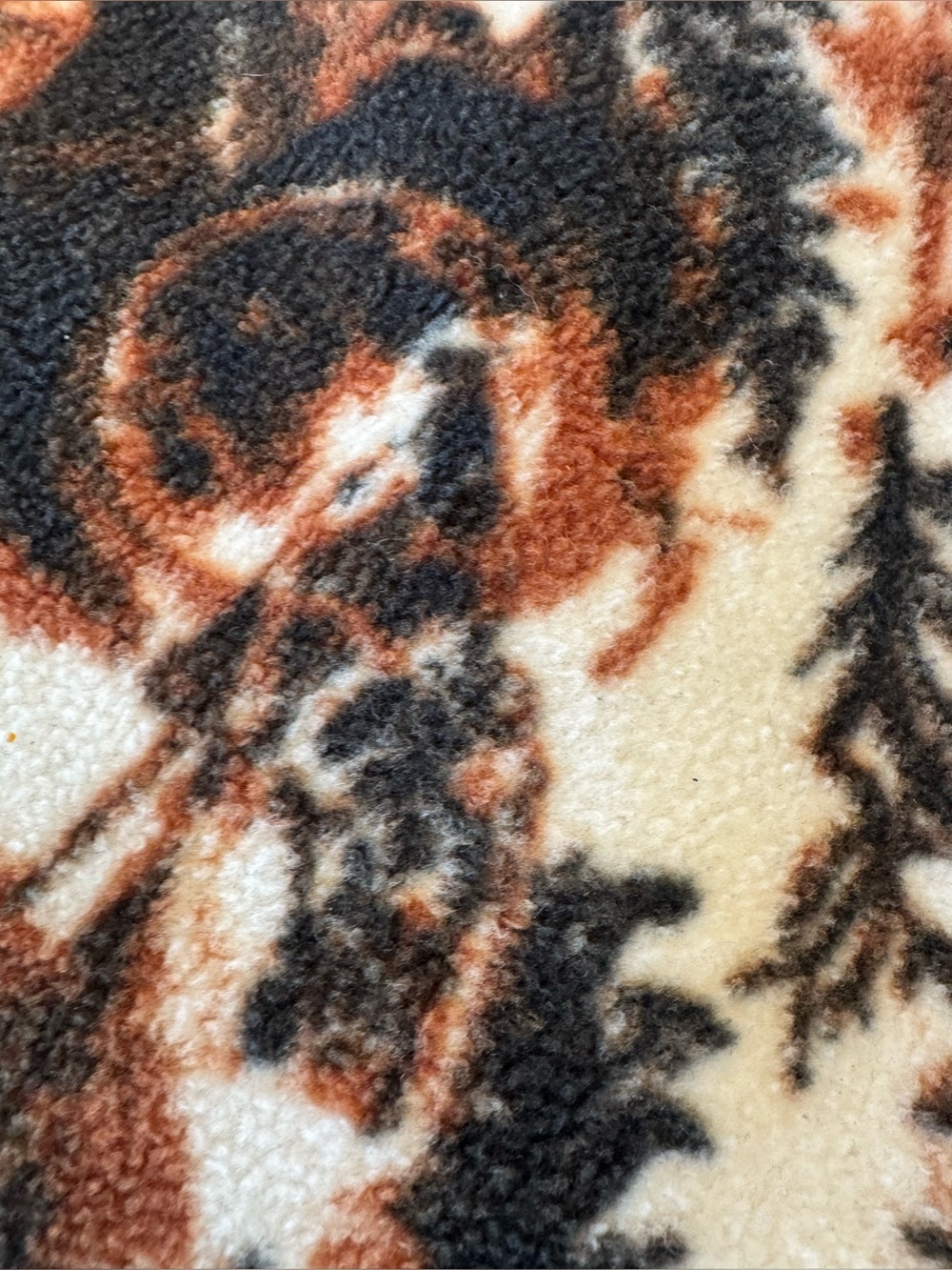 Columbia Women’s Wolf Brown and Cream Printed Fleece Snap-Pullover, sz 2X - Picture 15 of 16